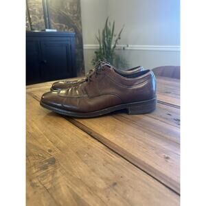 Cole Haan City Brown Leather Oxford Men’s Shoes Size 9.5M Cap Toe Stitch Office